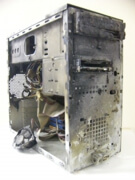 火災現場から奇跡的に救出されたパソコン